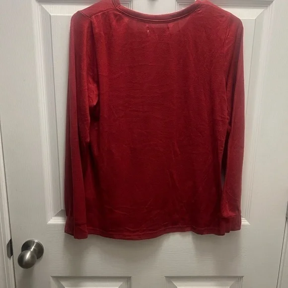 Rae Dunn |Festive Holiday Sweater|Red Jingle Bells Sweatshirt|Size Medium|EUC - Picture 2 of 7